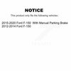 Ameribrakes Rear Semi-Metallic Disc Brake Pads For Ford F-150 NWF-ASD1602